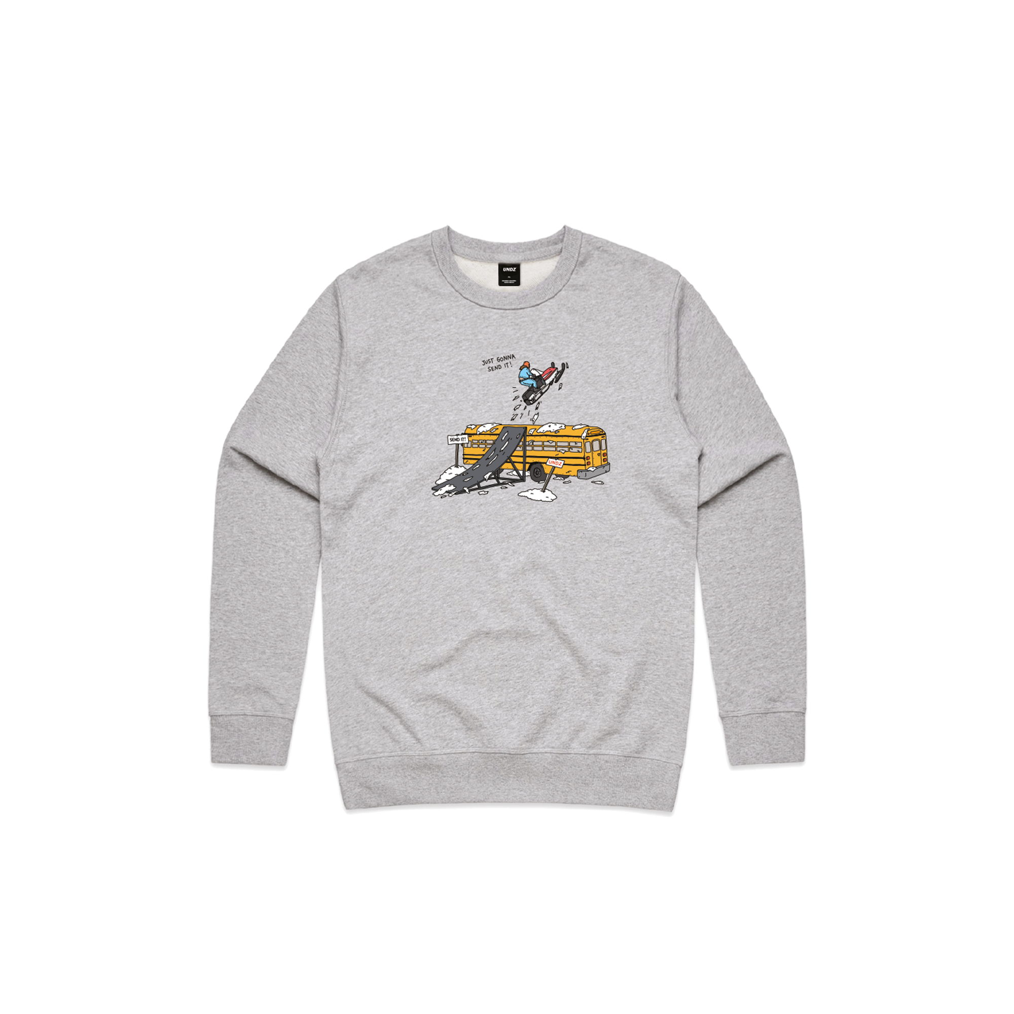 CREWNECK GREY - BUS LARRY X UNDZ - UNDZ product image