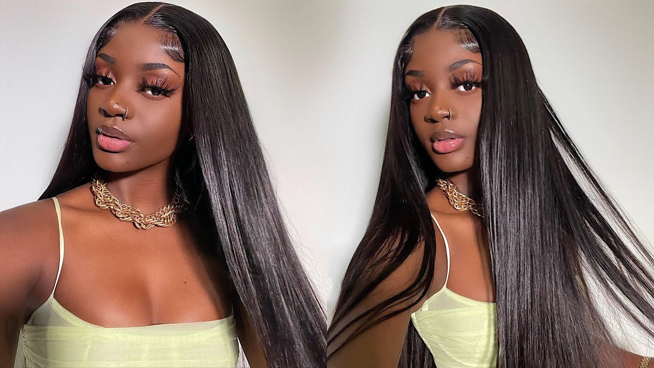 Wesface Straight 13x4 HD Lace Front Wig Natural Color Human Hair Wig