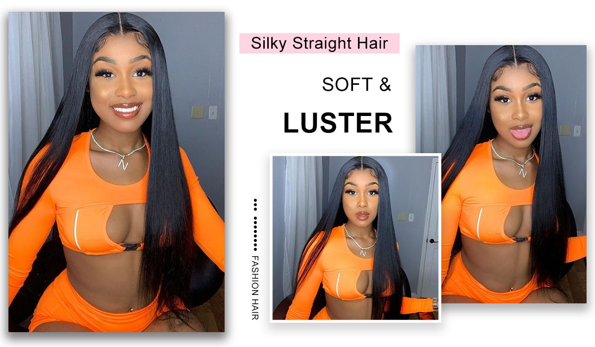 Flash Sale 6x6 Lace Closure Straight 180% Density Human Hair Natural Black Wigs