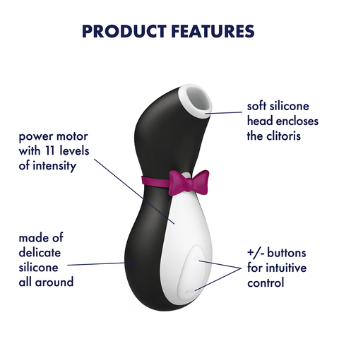 SATISFYER PRO PENGUIN PRESSURE WAVE VIBRATOR