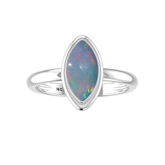 Natural Ethiopian Opal Gemstone Ring 925 Sterling Silver Ring Handmade Jewelry Set of 6 - (Box 3)