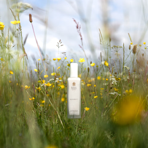 Rhug Wild Beauty Cleansing Lotion in Buttercup Meadow Rhug Estate 