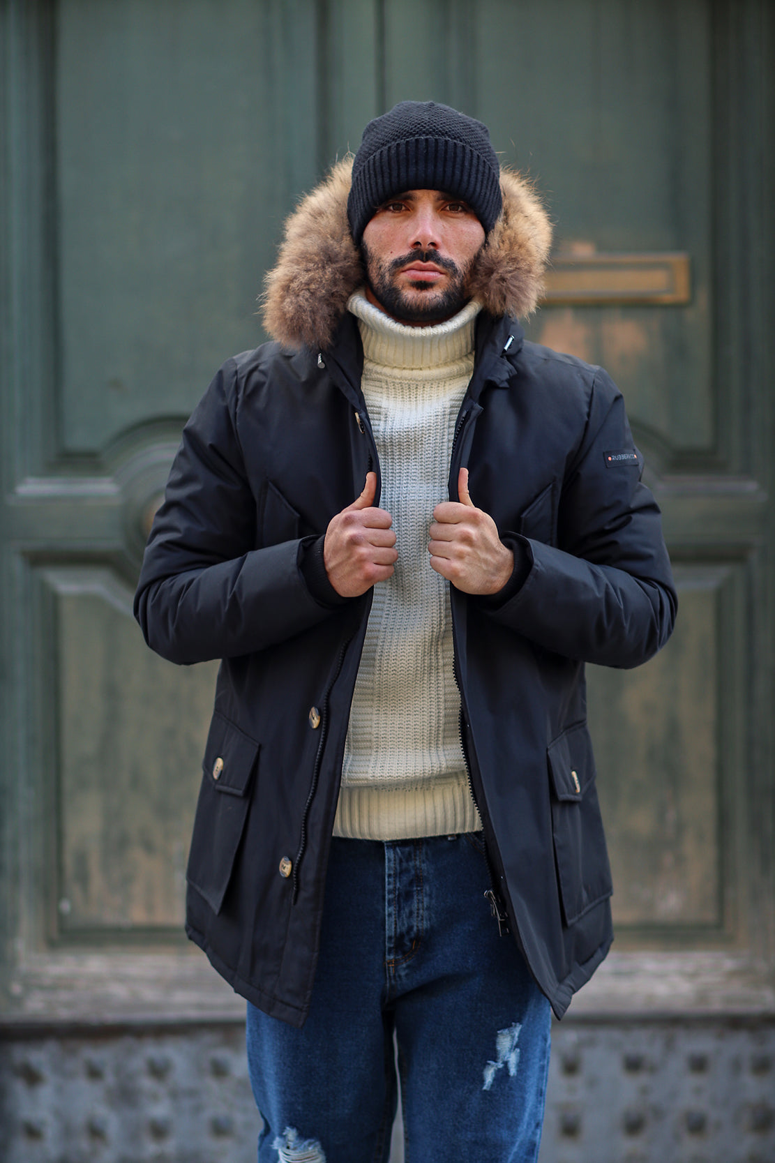 Parka simil woolrich con pelliccia staccabile SPECIAL PRICE