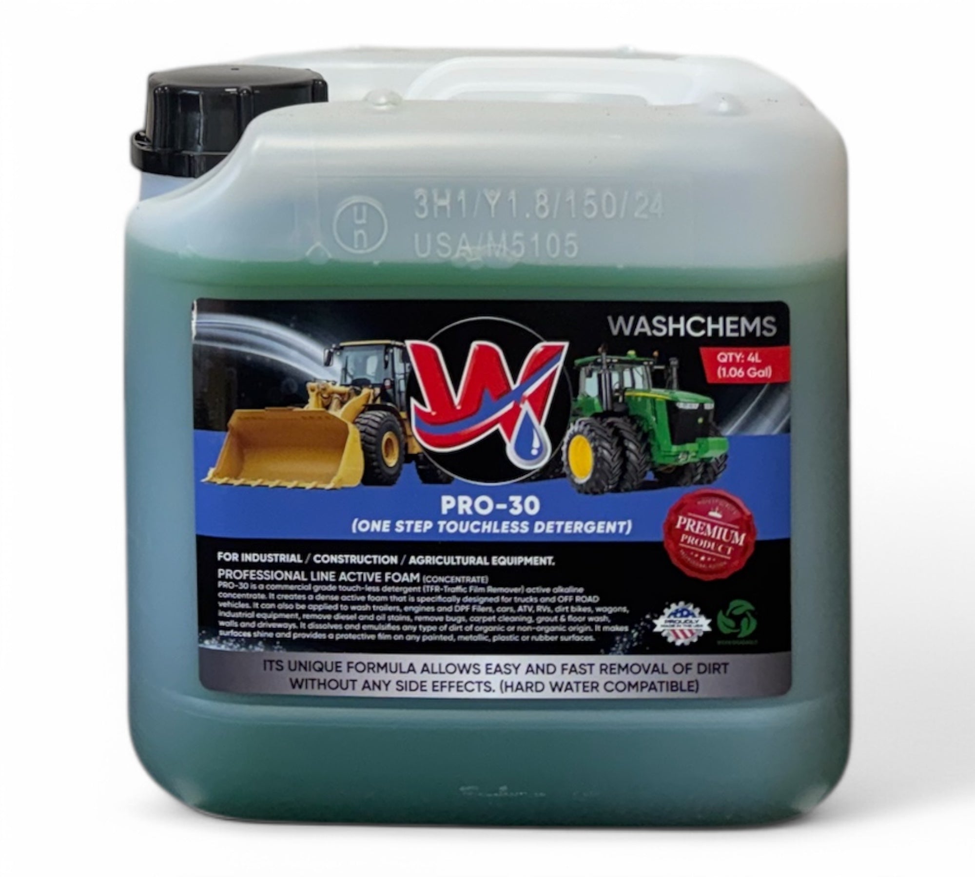 PRO-30 (1Gal) Industrial/Construction/Agricultural Equipment One Step Detergent