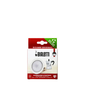Bialetti - 1 Ersatzdichtung + 1 Filter 3-4 Tassen