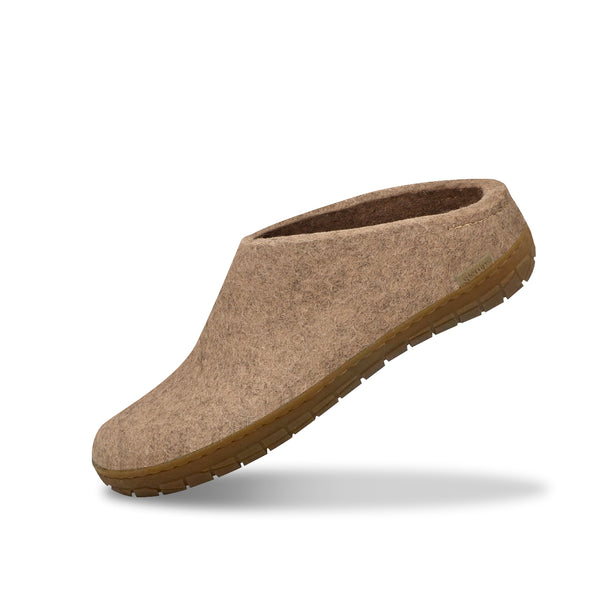 Slip-on with natural rubber sole - honey - Grey –