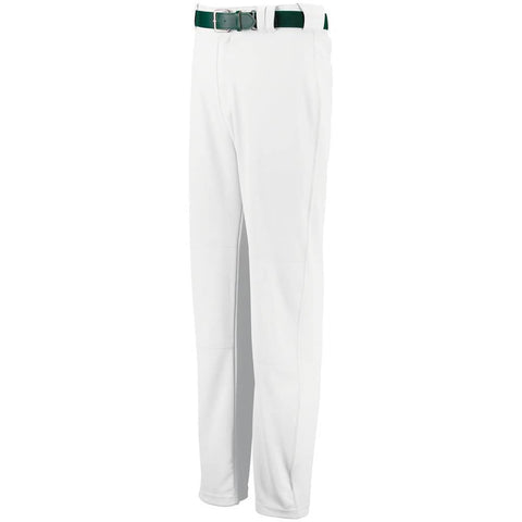 CA Stock Baseball Pants - White with Purple Piping and Belt Loops