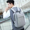 Load image into Gallery viewer, 6219 Gray Travel Laptop Backpack With USB Charging Port DeoDap