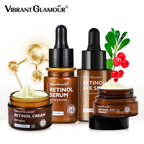 Ga op pad Dankbaar Ithaca VIBRANT GLAMOUR Retinol Set Face Cream+Facial Serum+Eye Serum VA VE An –  vibrantglamour