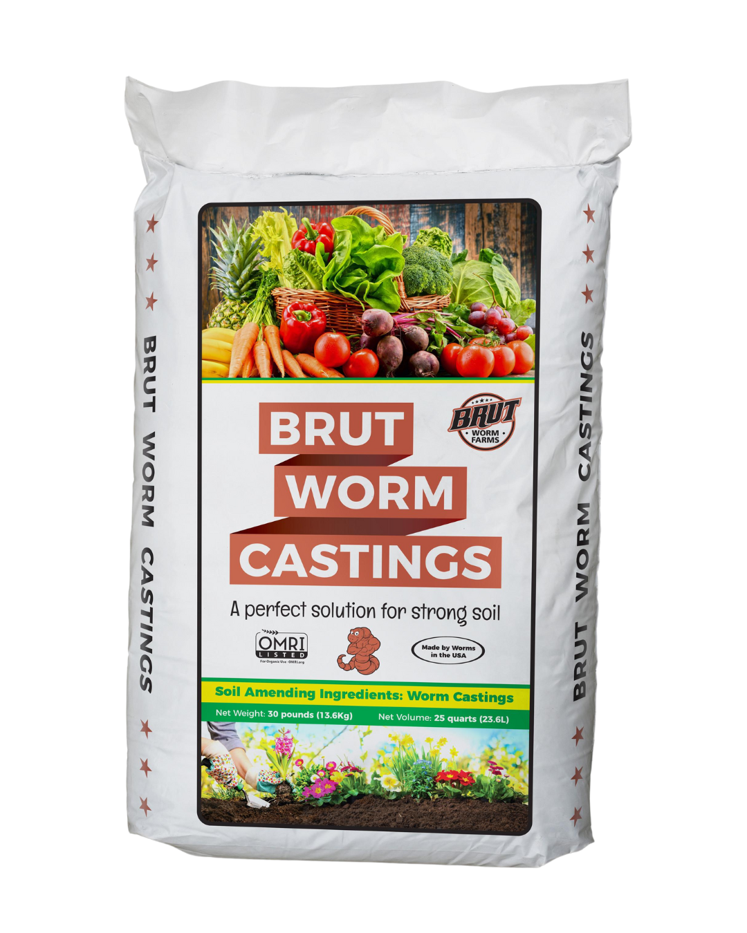 Brut Worm Castings best organic fertilizer