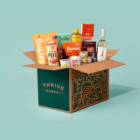 Box of thrive groceries.