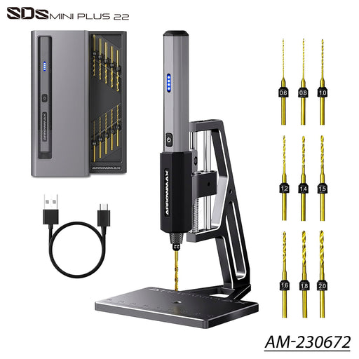 AM-199972 SDS MINI PLUS Mini Electric Drill With Alu Case + 