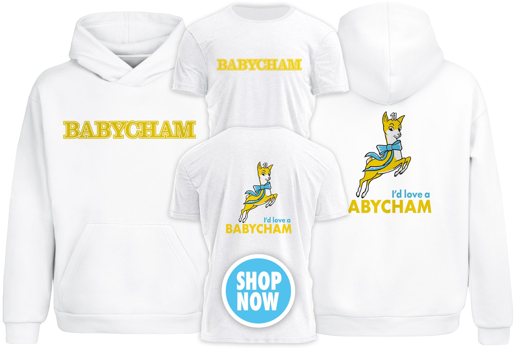 Classic White Babycham merchandise