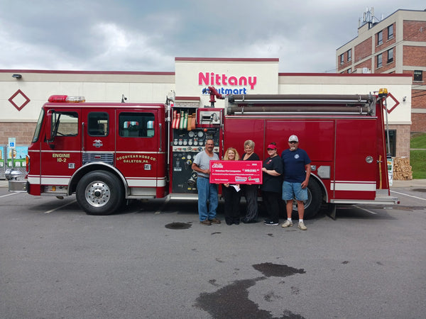 With expectations sky high in its fourth annual Fire Company Fundraiser, supporters showed up in a huge way to help Nittany MinitMart “Fuel the Cause” for local fire companies.  After raising nearly $120,000 dollars in 2022, the Pennsylvania convenience store chain received even more support in 2023, raising $149,030.43 with support from key sponsors Pennsylvania Skill and Pace-O-Matic, supporting vendors, and customers.