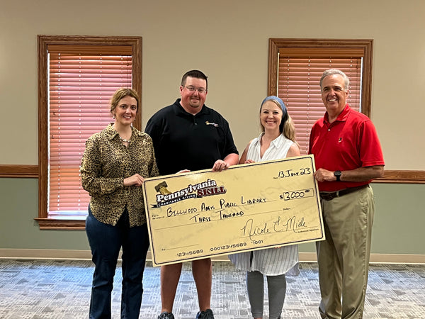 The Bellwood-Antis Public Library received a $3,000.00 donation from Pennsylvania Skill Charitable Giving for the 2023 Summer Art Camp for children ages 6 to 12 years old. The library provides free services to community members in Blair County, with a special emphasis on the Bellwood-Antis community.