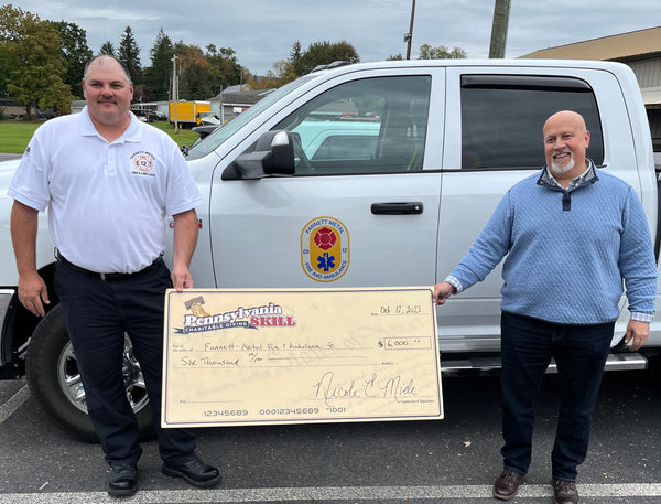 The Fannett-Metal Fire and Ambulance Company received a $6,000 donation from Pennsylvania Skill Charitable Giving.