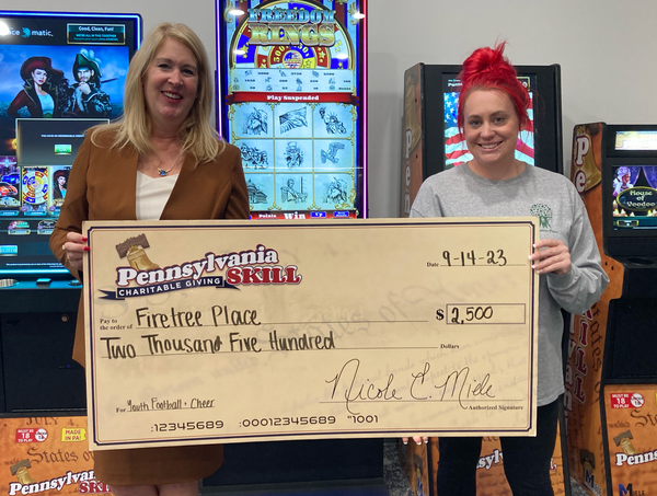 Firetree Place, of Williamsport, received a $2,500 donation from Pennsylvania Skill Charitable Giving in support of their youth football and cheer teams.