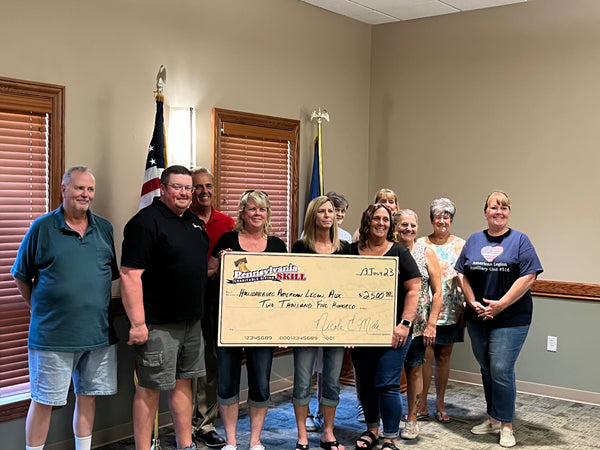 The Holidaysburg American Legion Unit 516 received a $2,500.00 donation from Pennsylvania Skill Charitable Giving. The legion will be using this donation to pack and send holiday boxes to deployed soldiers for Christmas.
