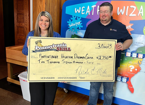 The Punxsutawney Weather Discovery Center received a $2,750 donation from Pennsylvania Skill Charitable Giving.