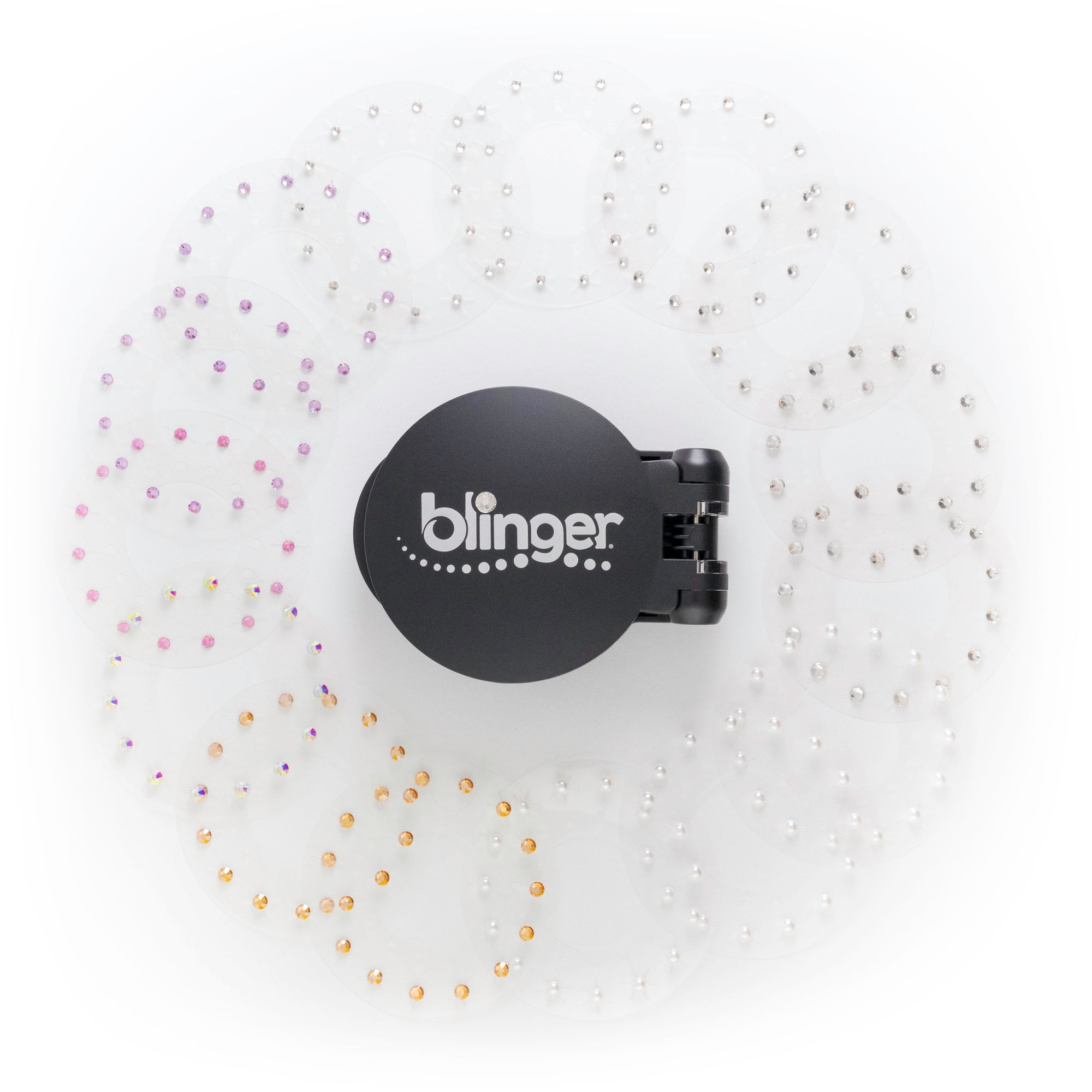 blinger Starter Kit | Women's Hair Styling Tool + 75 Precision-Cut Glass  Crystals | Bling Hair in Seconds! Bedazzling Multi-Faceted Gems | Hair-Safe  –