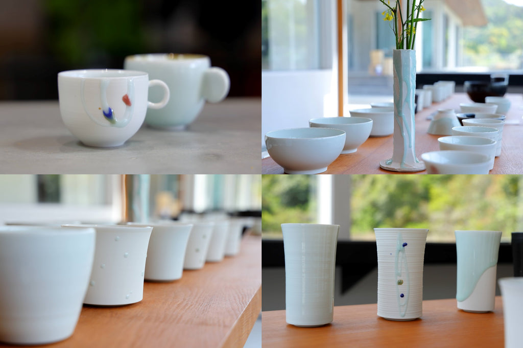 Akio Momota, Arita ware, white porcelain, blue-white porcelain, celadon, popular artist, ceramics, porcelain