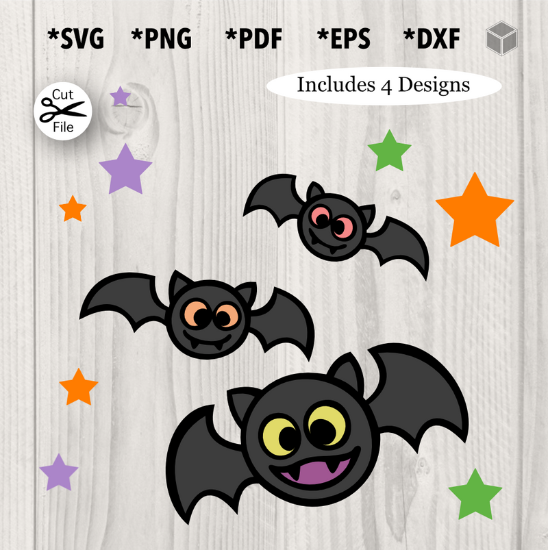 Cute Cartoon Bats