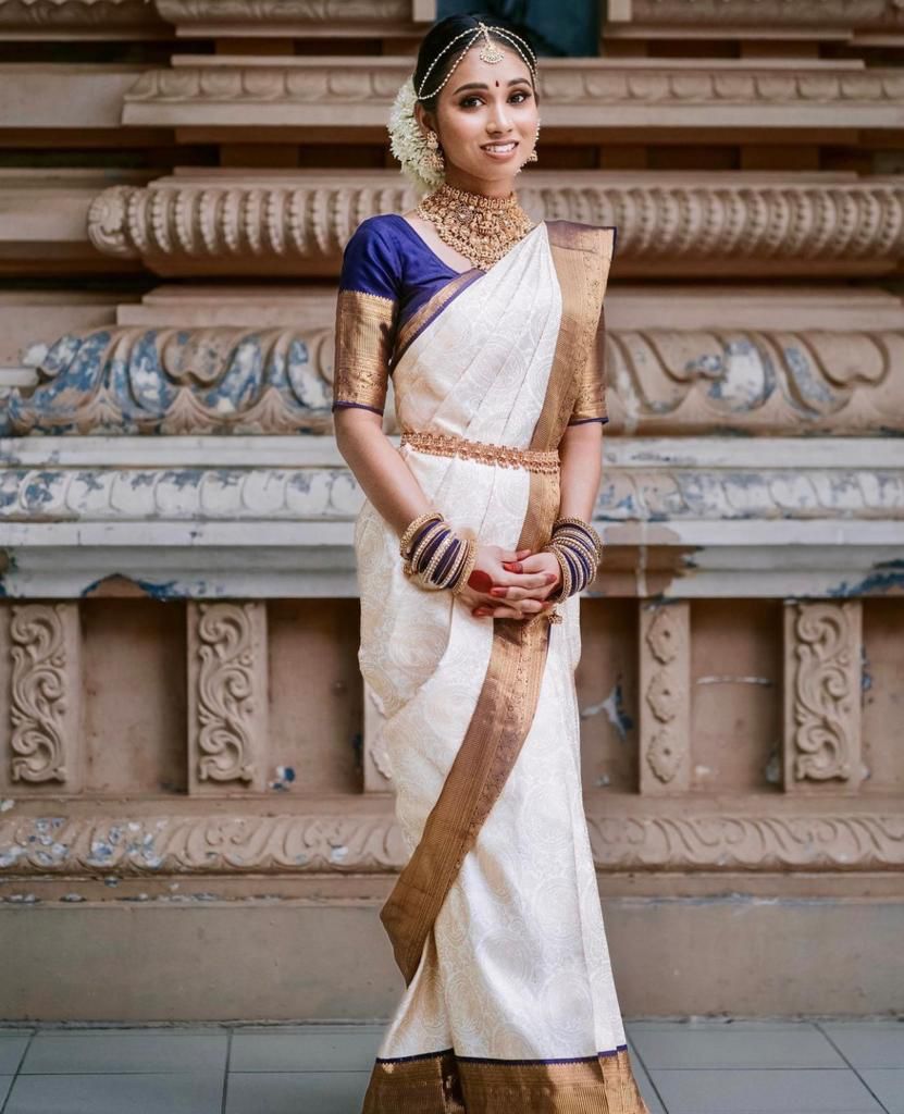 Mirnaa's Ethereal White Saree Style | Mirnaa's Ethereal White Saree Style