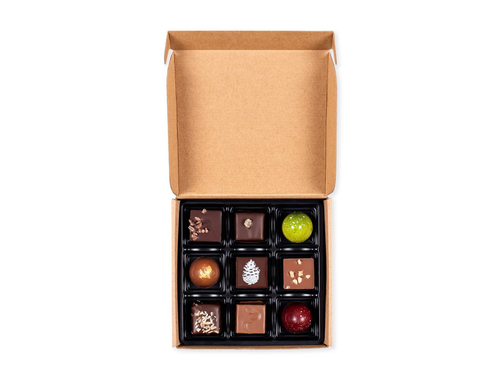 Boîte de 4 chocolats assortis - Chocolat Boréal