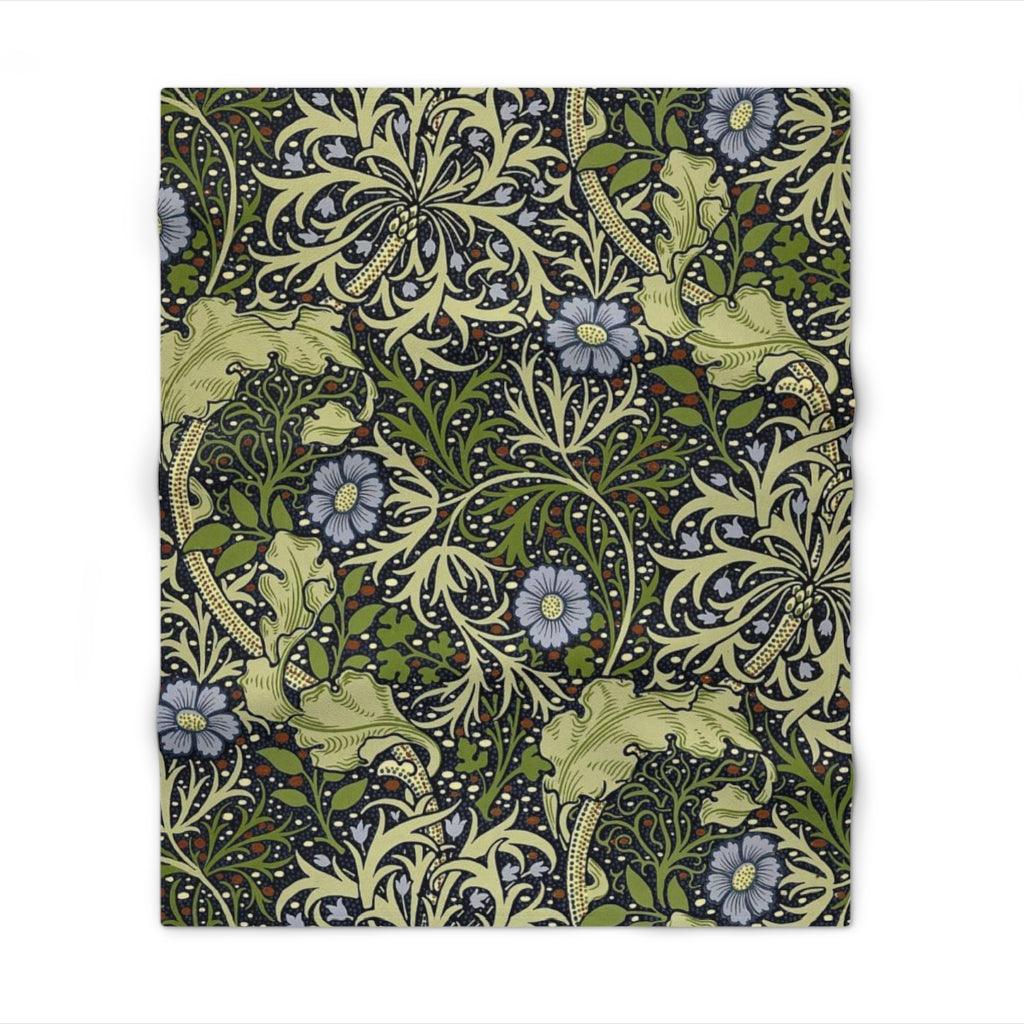 William Morris Seaweed Throw Blanket