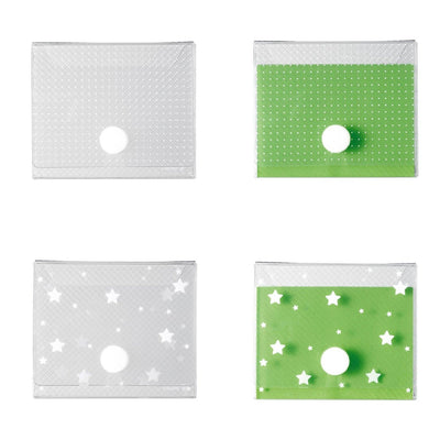 DIY six hole zipper bag PVC storage bag PP frosted A5 A6 NP-020017