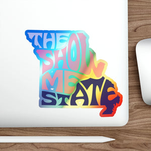 identitystate 6" × 6" / Die Cut / Holographic Paper products Missouri "The Show Me State" Holographic Die-cut Stickers