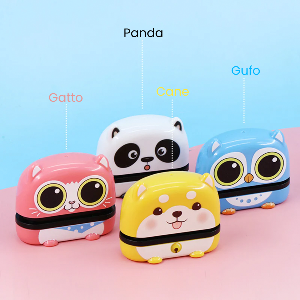 Timbro personalizzabile per tessuti, vestiti, nome bambini, personalizzati  per asilo (panda bianco) : : Cancelleria e prodotti per ufficio