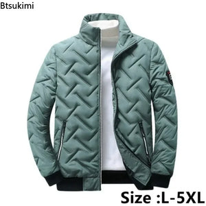 Men's Stand Collar Cotton Padded Streetwear Casual Bomber Jacket - jenell_harbin