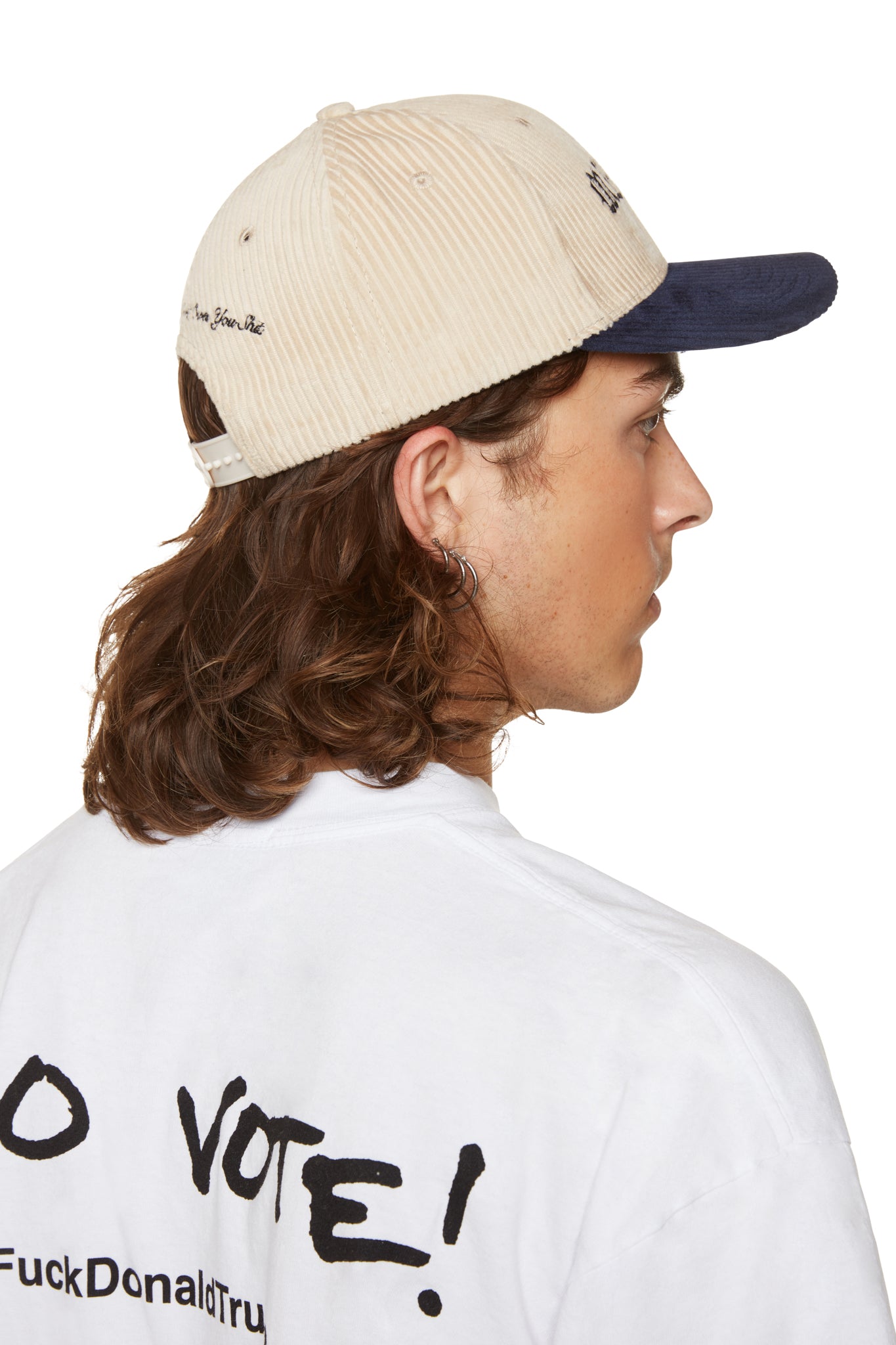 NO ONE IN THE WORLD OWES YOU SHIT CORDUROY LOGO CAP