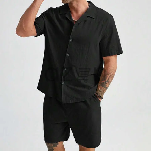 Conjunto Masculino em Viscose Camisa e Shorts Emporium - Azen Store