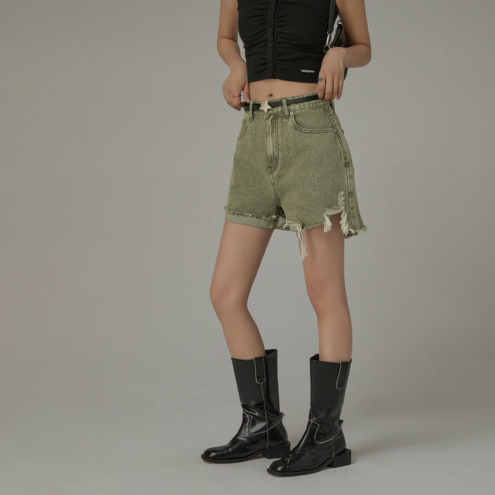 CHUU Oh Snap Denim Shorts, International delivery