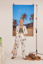 Holiday Cactus Wide Pants