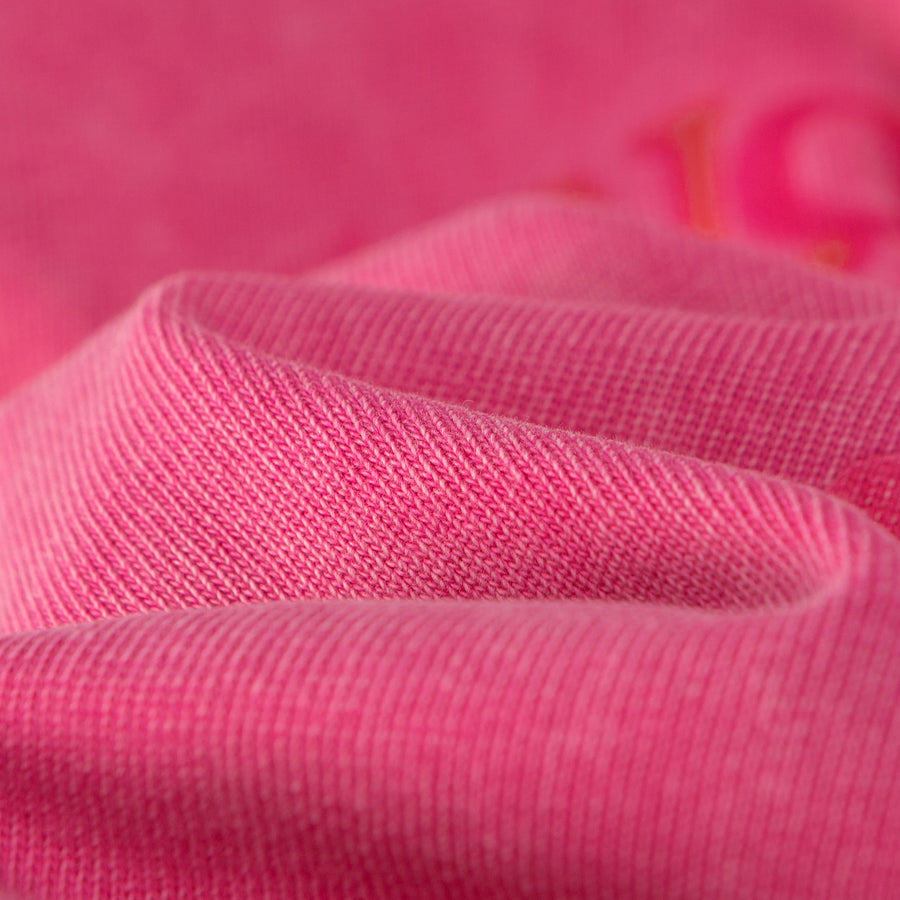 Pink Cactus Crop Polo T-Shirt