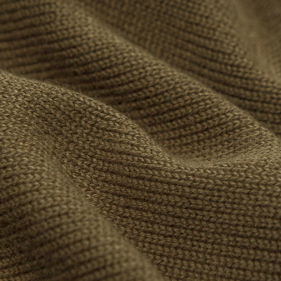 CHUU Polo Neck Cropped Knit Sweater