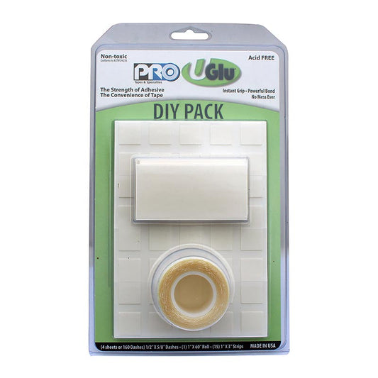 UGlu Dashes Pack of 100 5/8 inch square