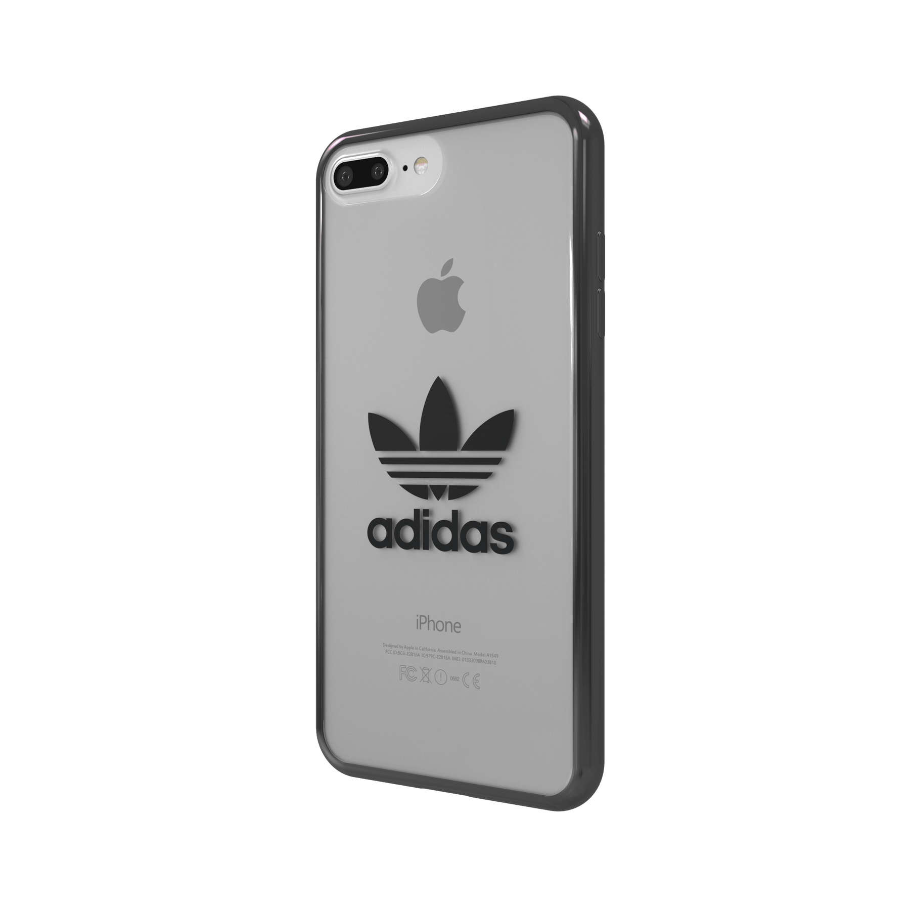 Humilde gatito caridad adidas Originals clear case iPhone 8/7/6/6s Plus Gunmetal