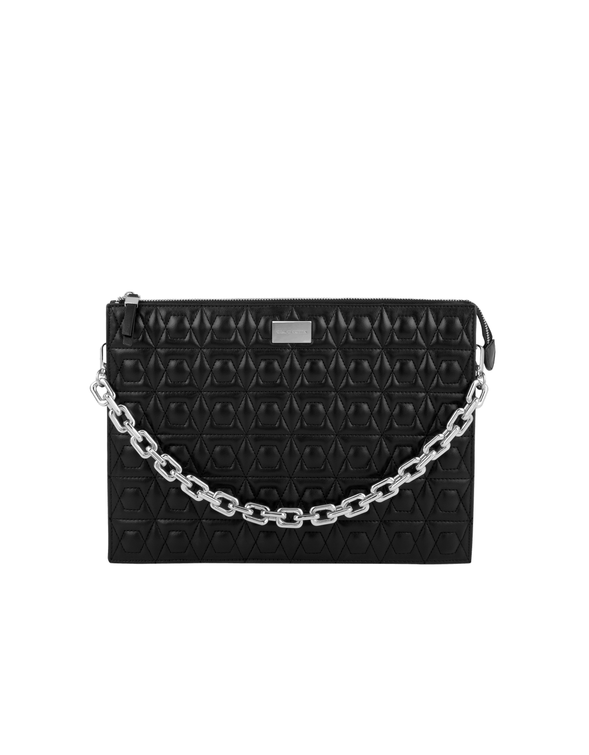 Dolce & Gabbana Small Crochet Miss Charles Clutch Shoulder Bag Ornate Strap  