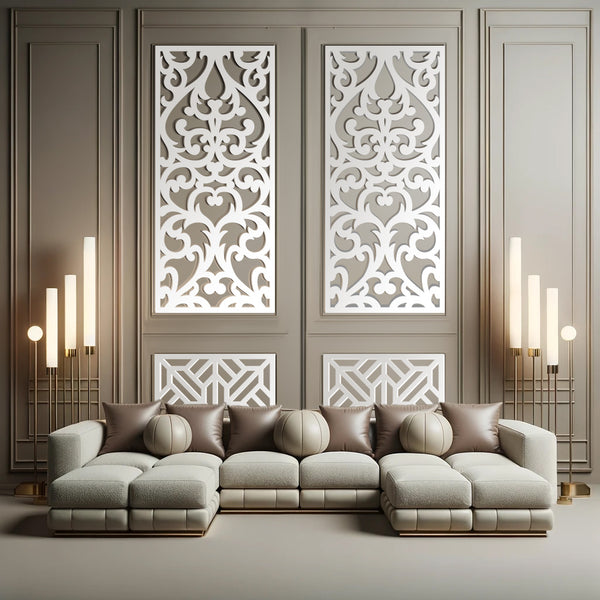 Paneles decorativos para pared que aportan elegancia y funcionalidad.