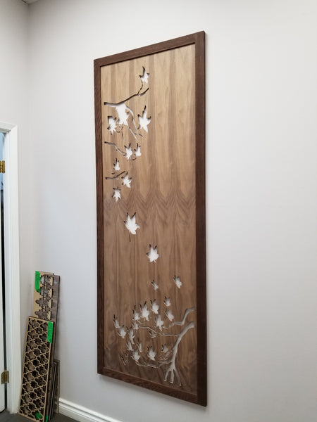 DIY panel divisorio de madera con listones 