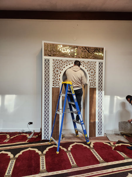 Mihrab, Islamic panels, Mosque partition, Mosque separator, custom panel, room divider, room dividers , craftivaart, Arc panel , Islamic divider, Islamic design, Masjid divider, mosque panel, Islamic room divider, Arc divider design