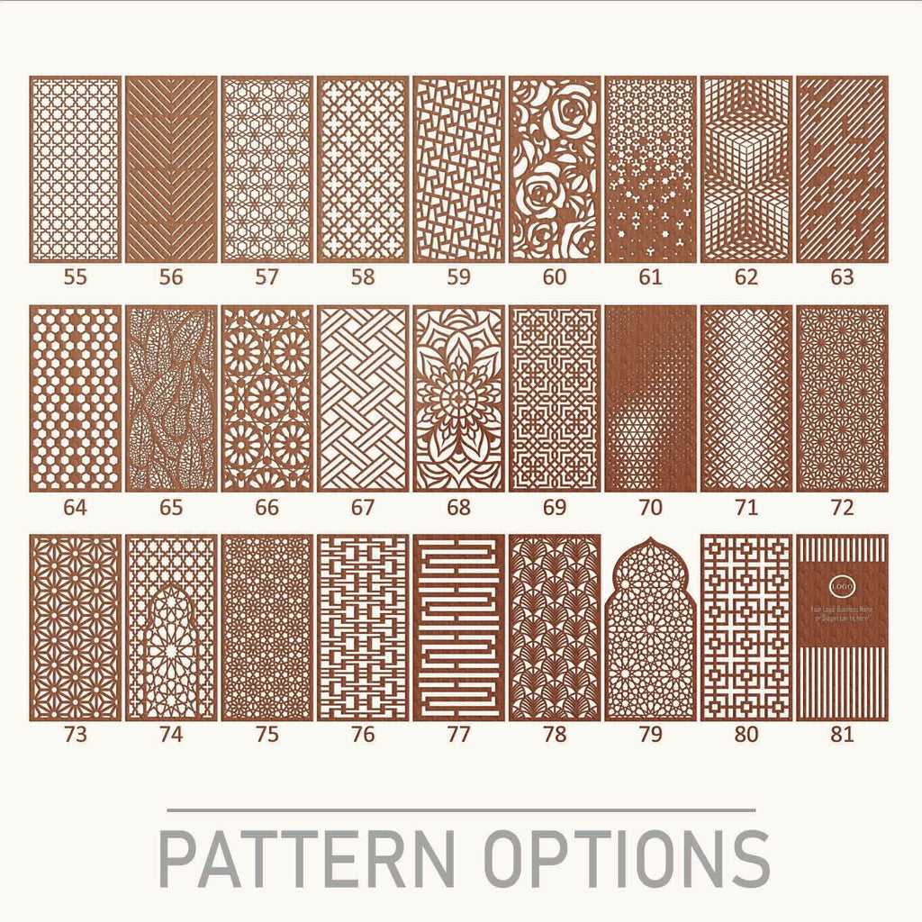 New 2024 CNC Pattern for Craftivaart Custom panels and room dividers