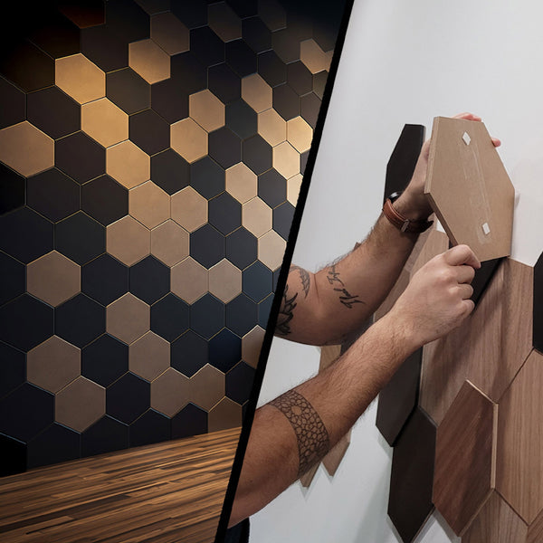 Hexagon wall, DIY hexagon wall, honeycomb wall panel, hexagon wood wall, hexagon wall art, wooden hexagon, hexagon signs, hexagon wood wall tiles, hexagon multiple thickness, geometric hexagonal cube, three dimensional hexagon, 3D hexagon, hexagon in 3D, handmade, bedroom, office, living room, wall design, wall décor, mirror, aluminum composite, PVC hexagon tiles, wood honeycomb panel, walnut veneer hexagon wall art, modern wall design, minimal wall decoration, wall sculpture, 3D wall art décor, panel wood wall, wood wall panels.