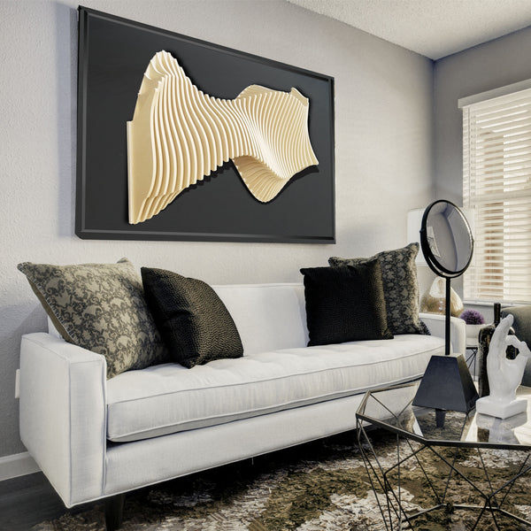 3D parametric wall art, parametric wall, 3d parmetri, 参数化装饰