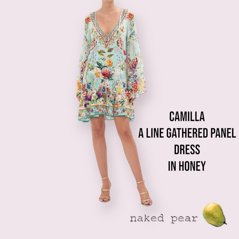 Camilla A-Line Gathered Panelled Dress