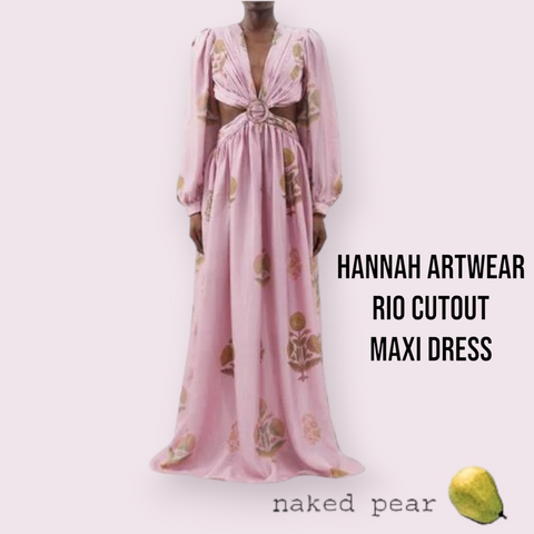 Hannah artwear cutout silk flowy dress